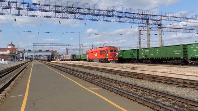 Детский поезд №550Е Приобье-Анапа. Станция Ижевск смотреть онлайн