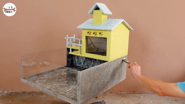 Wow! Turn Discarded Ceramic Tiles Into a Beautiful Waterfall Aquarium смотреть онлайн