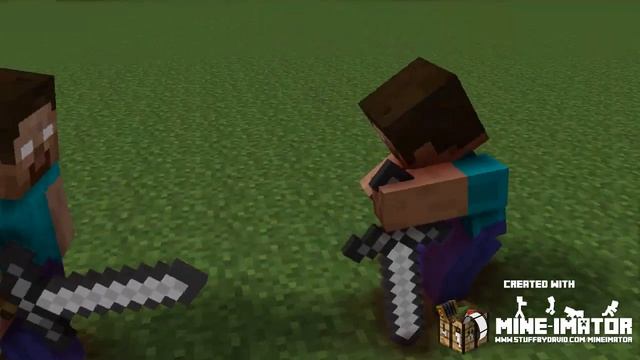 Minecraft Animation -trailer- Herobrine vs Steve смотреть онлайн