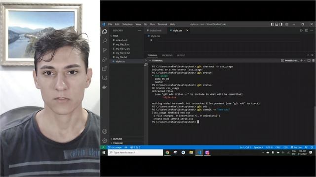 Git: creating and merging branchs смотреть онлайн