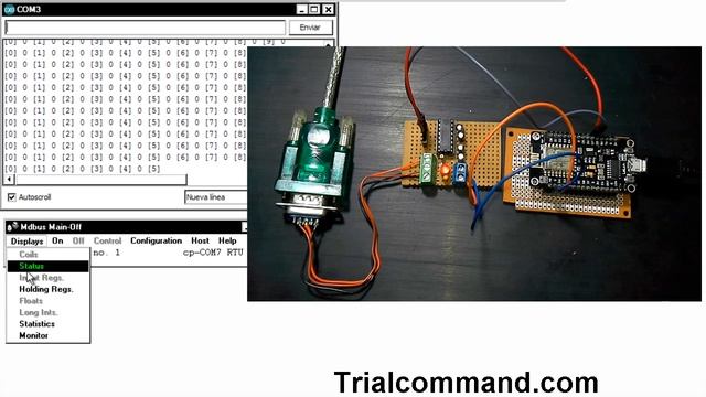 ESP8266 Slave Modbus RTU (RS232) - TrialCommand.com