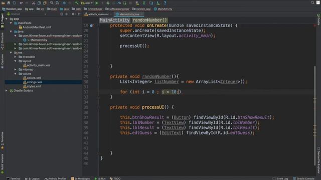 How to Create Random Number App in android studio 3.0 смотреть онлайн