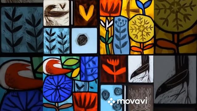 Витраж и лоскутная техника