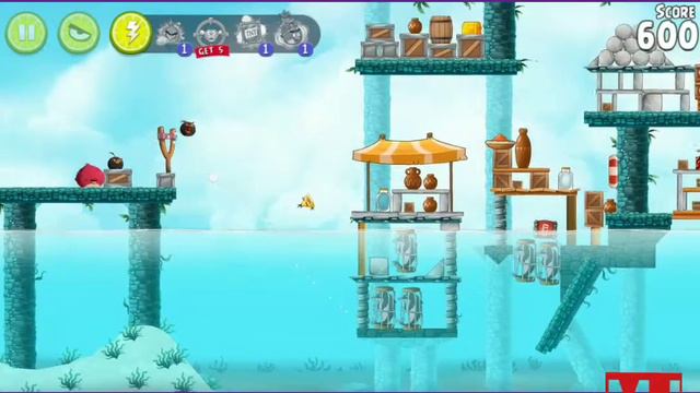 Angry birds rio- High Dive game play level tricks смотреть онлайн