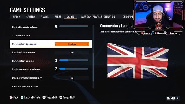 HOW TO CHANGE COMMENTARY LANGUAGE ON FIFA 23/EAFC 24