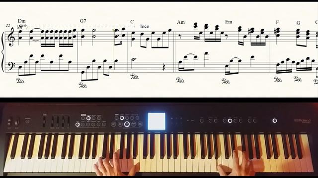 Ballade Pour Adeline - Paul de Senneville, Olivier Toussaint (V.1) (Roland FP-E50) смотреть онлайн