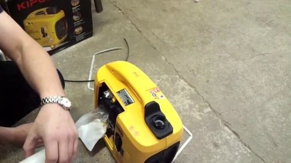 генератор KIPOR первый запуск!