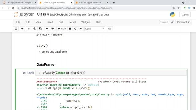 Python Pandas tutorial Class 4 | Map, Applymap and apply, replace смотреть онлайн