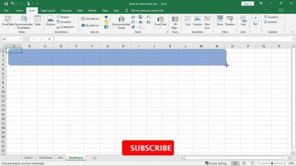 Full Data Analytics Portfolio Project - Creating Dynamic Dashboard with excel Part 1