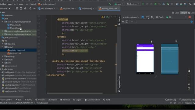 Add item RecyclerView Kotlin Android, RecyclerView e veri ekleme смотреть онлайн