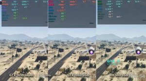 GTX 1650 super vs gtx 1060 6gb vs RX 580