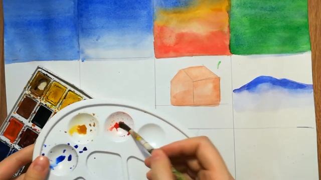 Акварельные техники. Рисуем акварелью смотреть онлайн