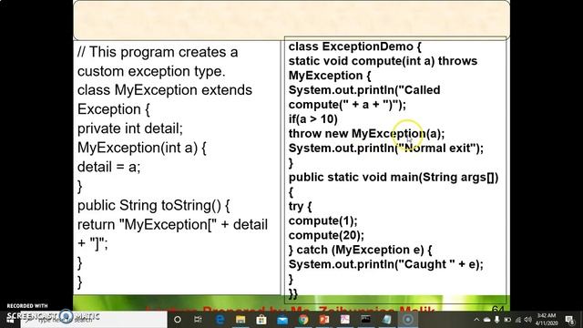 JAVA EXCEPTION HANDLING PART-6 смотреть онлайн