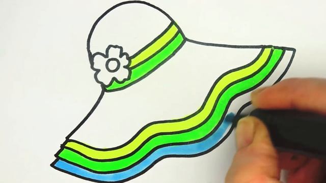 Bolalar uchun shlyapa chizish|Drawing hat for children|Рисование шапка для детей смотреть онлайн