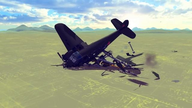 Airplane Brutally Crashes Into Ship After Engine Failure | Besiege смотреть онлайн