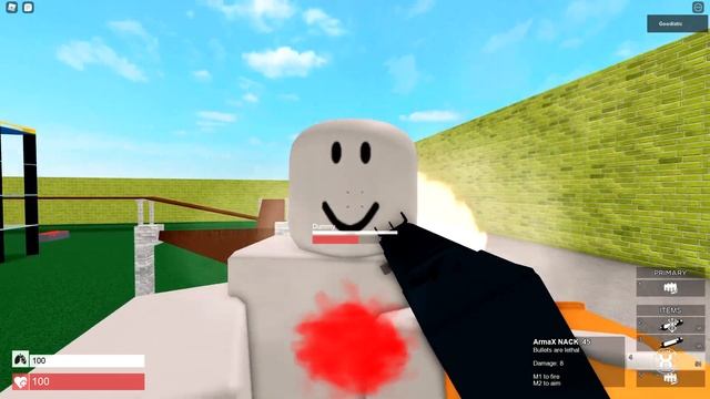 Untitled Melee Game || Kill dummy with ArmaX NACK .45 смотреть онлайн
