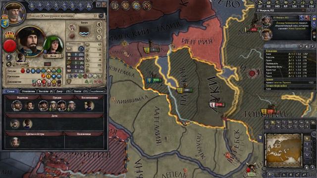 Прохождение Crusader Kings 2 - Часть 10: ЗАХВАТ НОВГОРОДА!!! смотреть онлайн