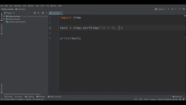 Data i godzina w Python - sleep(), localtime() - biblioteki Python #1 смотреть онлайн