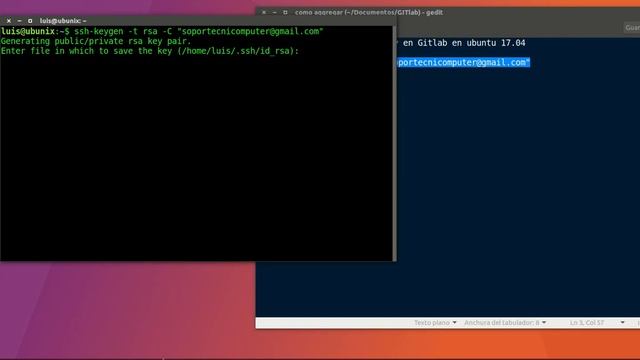 Cómo Generar una clave SSH Key en Gitlab en ubuntu 17.04 #1 смотреть онлайн