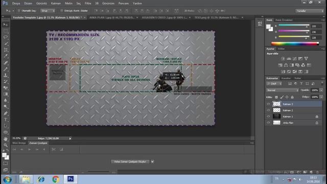 PHOTOSHOP CS6'DA NASIL YOUTUBE KANAL RESMİ YAPILIR смотреть онлайн