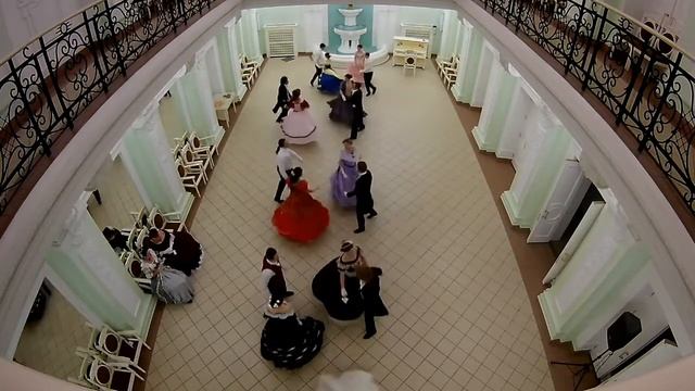 Бал. Омск. Галианта. Исторические бальные танцы. Polka Country Dance смотреть онлайн