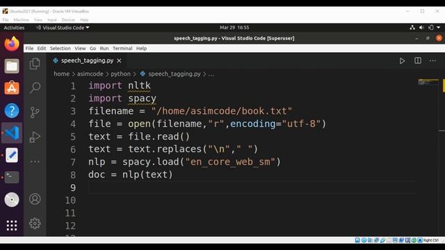 Python NLTK spaCy - Parts of speech tagging смотреть онлайн