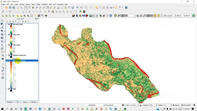 Prediction of Land Use/Land Cover Change using QGIS and ArcGIS (2010-2020-2030) смотреть онлайн
