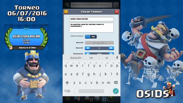 clash royale en español, contraseña del tercer torneo en nuestro canal password inside смотреть онлайн