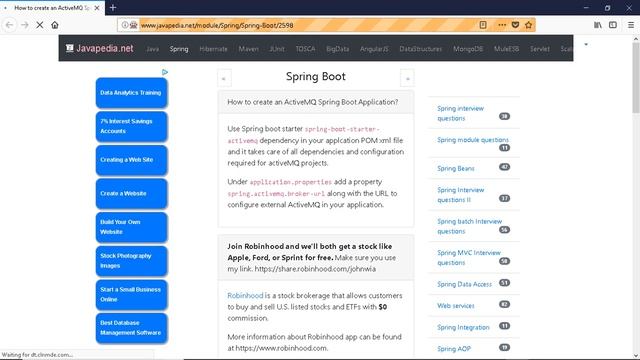 How to create an ActiveMQ Spring Boot Application?
| javapedia.net смотреть онлайн