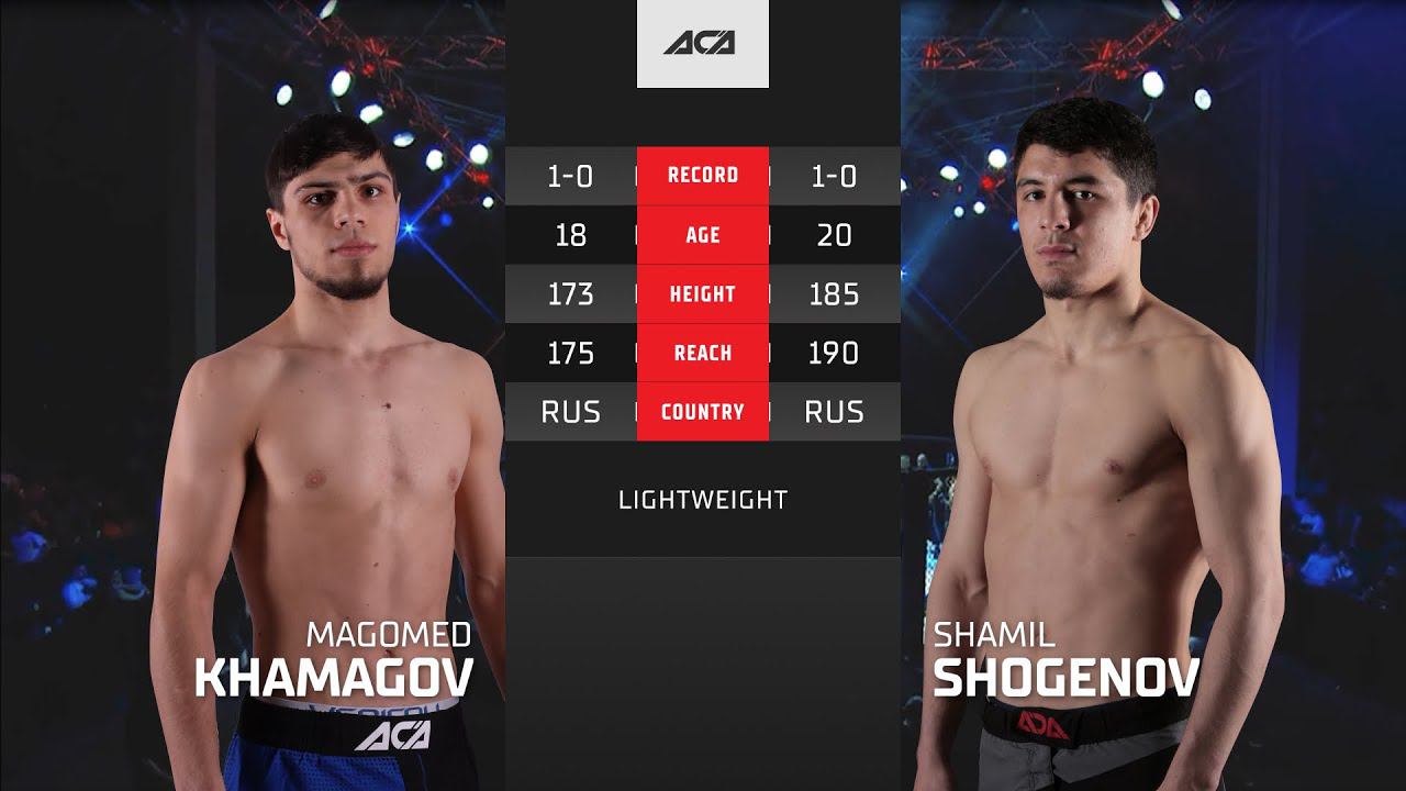 Магомед Хамагов vs. Шамиль Шогенов | Magomed Khamagov vs. Shamil Shogenov | ACA YE 44 смотреть онлайн