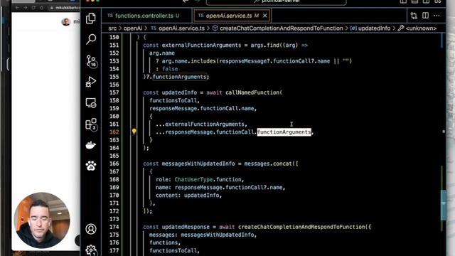 Example Open AI function calling in TypeScript смотреть онлайн