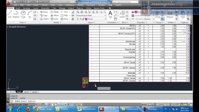 Insertar y vincular tablas de Excel a AutoCAD смотреть онлайн