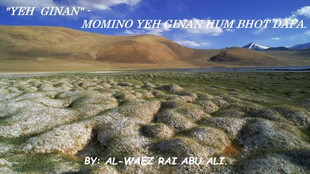AL WAEZ RAI ABU ALI ''YEH GINAN'' - MOMINO YEH GINAN HUM BHOT DAFA смотреть онлайн