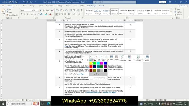 Exp19_Excel_Ch05_HOEAssessment_Fine_Art | Excel Chapter 5 Hands-On Exercise Assessment - Fine Art смотреть онлайн