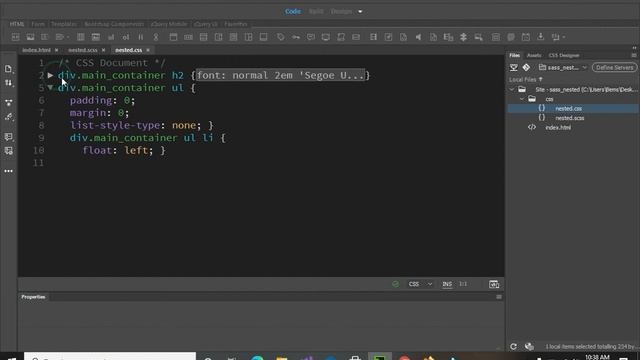Sass Nested смотреть онлайн