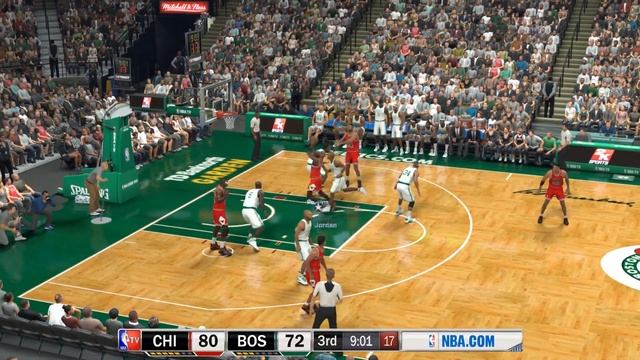 NBA 2K17 - JORDAN DROPS 57! - 07-08 Celtics vs 92-93 Bulls - MyLeague Game 8 for BOS - PC MOD - HD смотреть онлайн