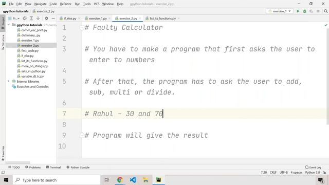 Faulty Calculator | Exercise 2 | Beginners Mate Python | #15 смотреть онлайн