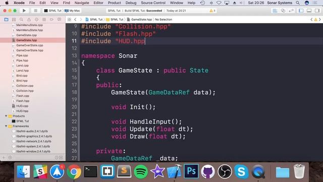 Flappy Bird SFML C++ [GAME LOGIC] - Displaying The Score смотреть онлайн