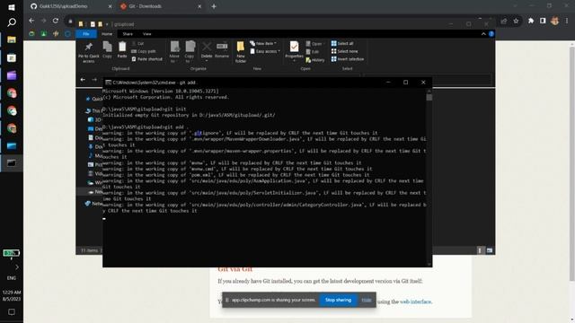 Git.2 Upload project lên Git Hub dùng Git CMD. смотреть онлайн