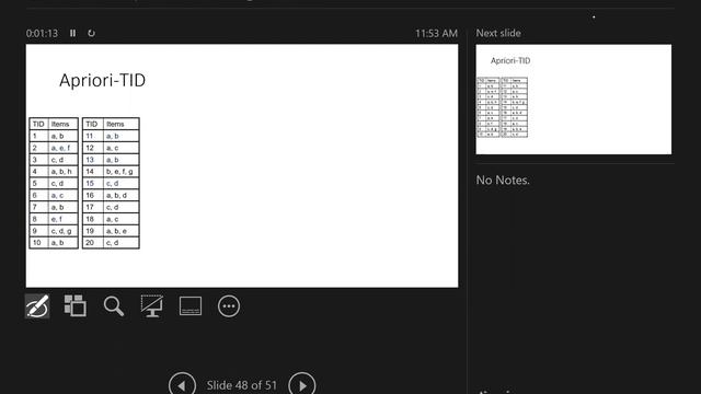 Class 3: Apriori and its variants (Apriori-TID and Apriori-GCT) смотреть онлайн