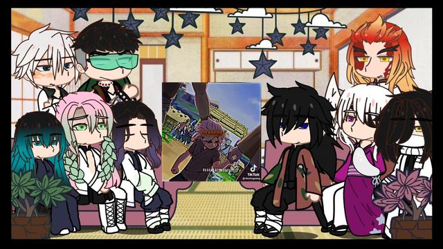 Hashiras React To Their Descendants As Genshin Impact Characters| Itto | Part8/?#reaction #anime