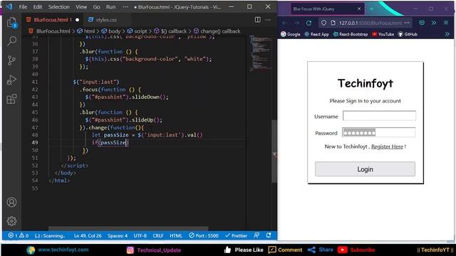 #13 change event input change event jquery | Complete query Tutorials(Hindi/Urdu) смотреть онлайн