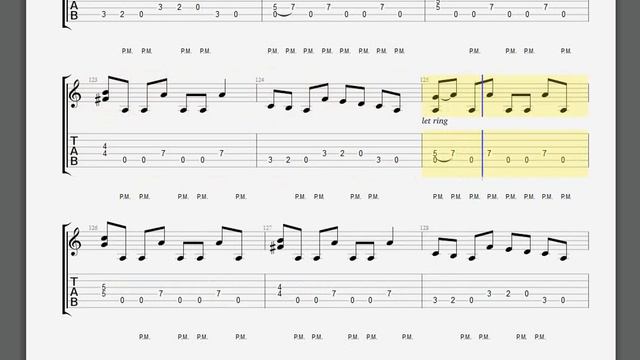Metallica Seek and Destroy Kirk guitar tablature смотреть онлайн