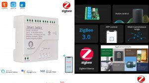 Четырёхканальный ZigBee переключатель для умного дома Tuya Smart 4 channel ZigBee smart home switch