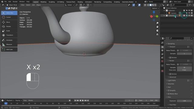 Blender Tutorial - Point density based pattern смотреть онлайн