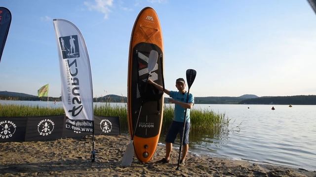 [PADLUJTE.CZ] AQUA MARINA FUSION - Paddleboard + Kajaková Sedačka + Kajakové Pádlo