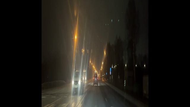 Горьковское шоссе ночь