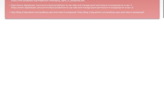 Restricted PostgreSQL permissions for web app смотреть онлайн