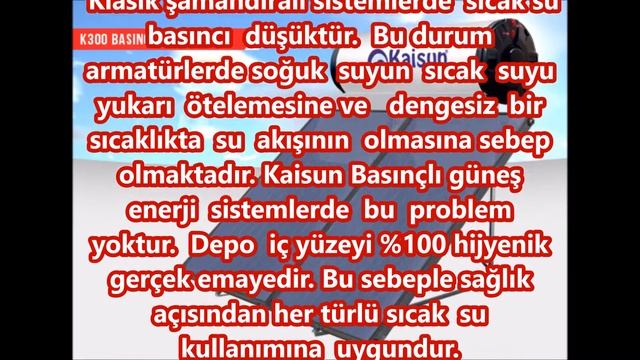 300 Litre Basınçlı Sistem Güneş Enerji Sistemleri İstanbul смотреть онлайн