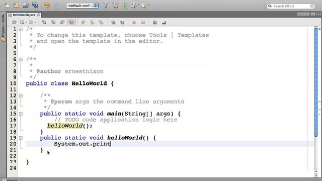 Java Hello World using Methods смотреть онлайн